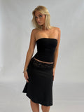 Sequin Lace Midi Skirt