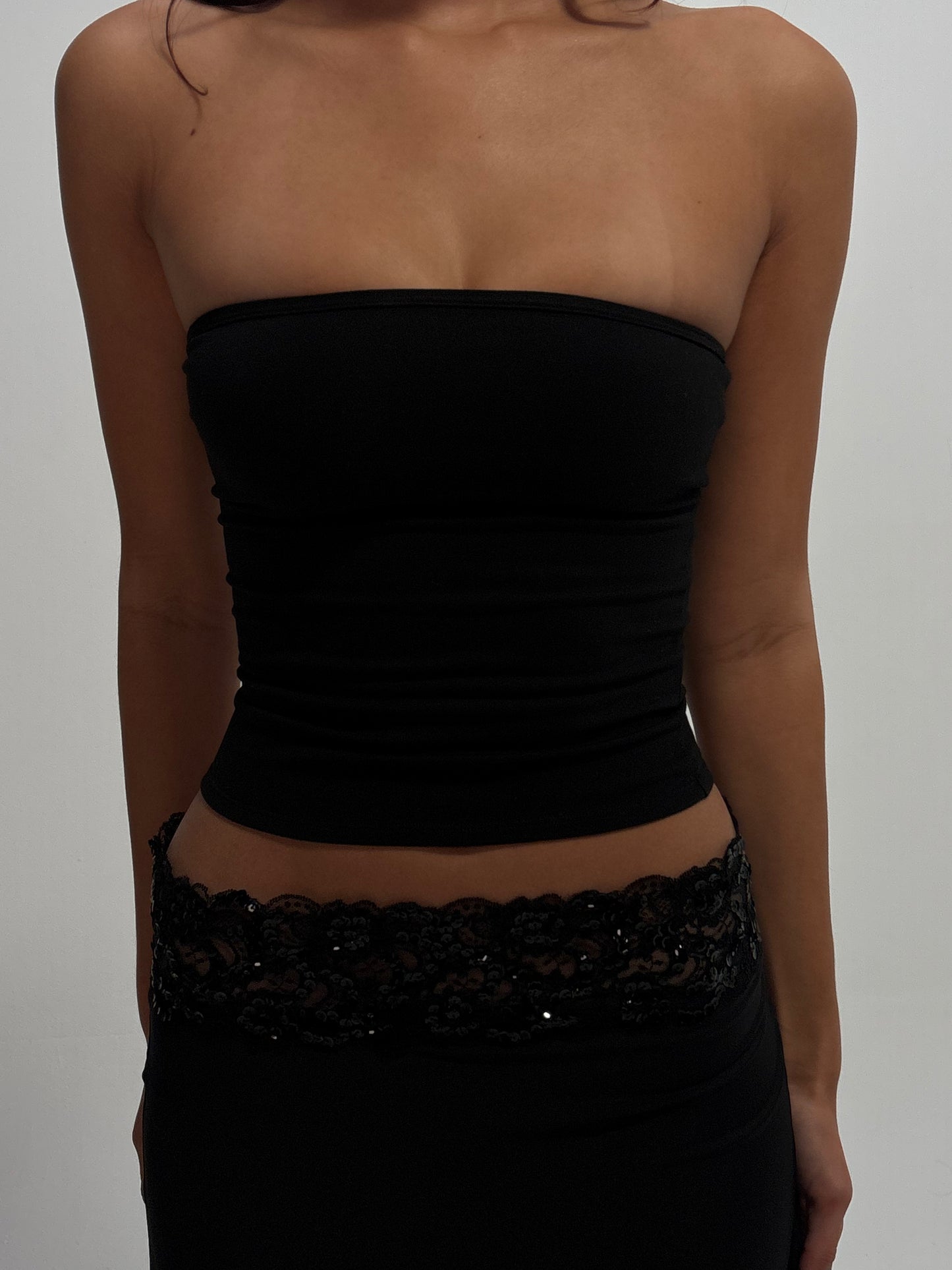 Sequin Lace Midi Skirt