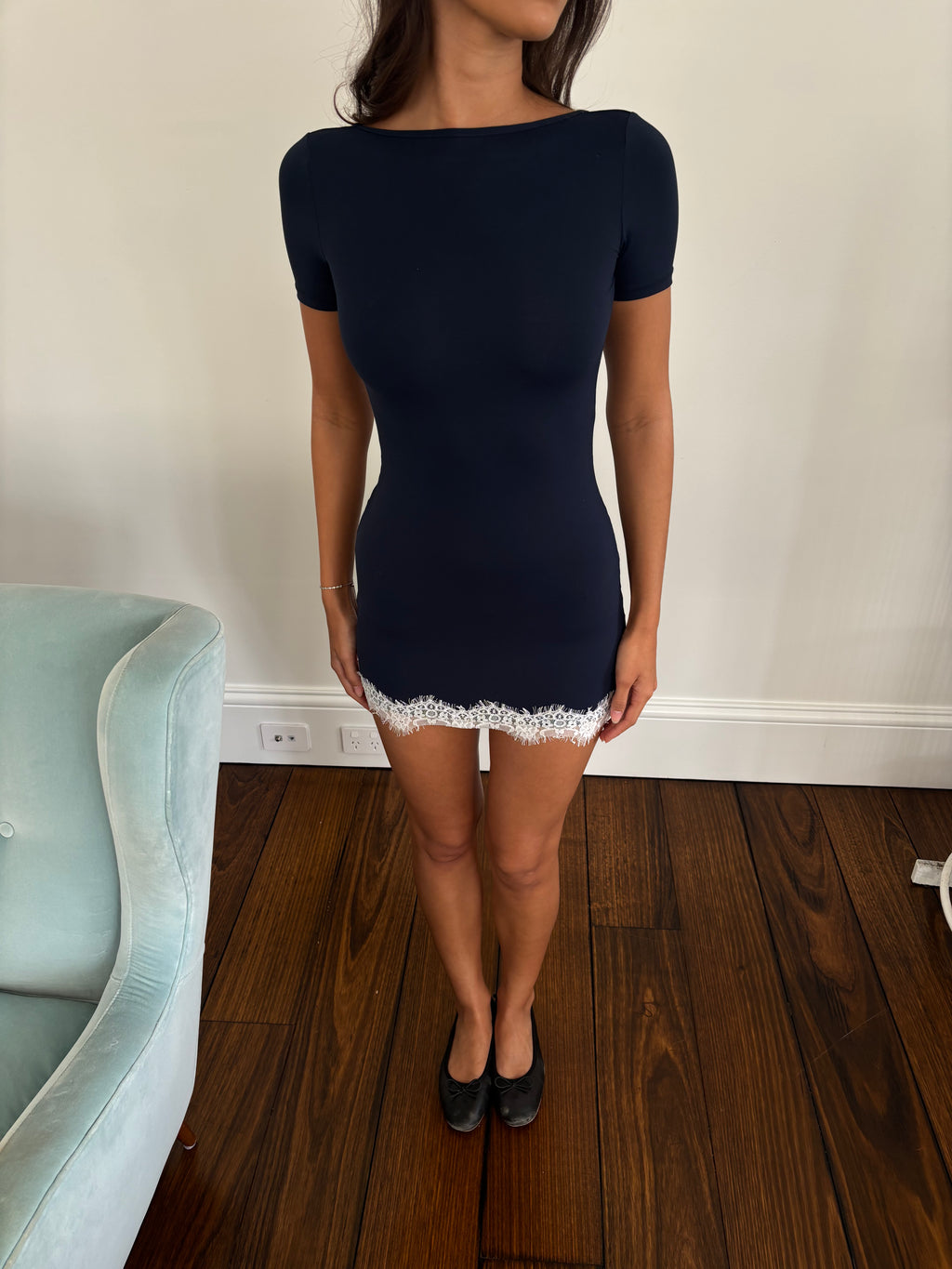 Navy Lace Dress